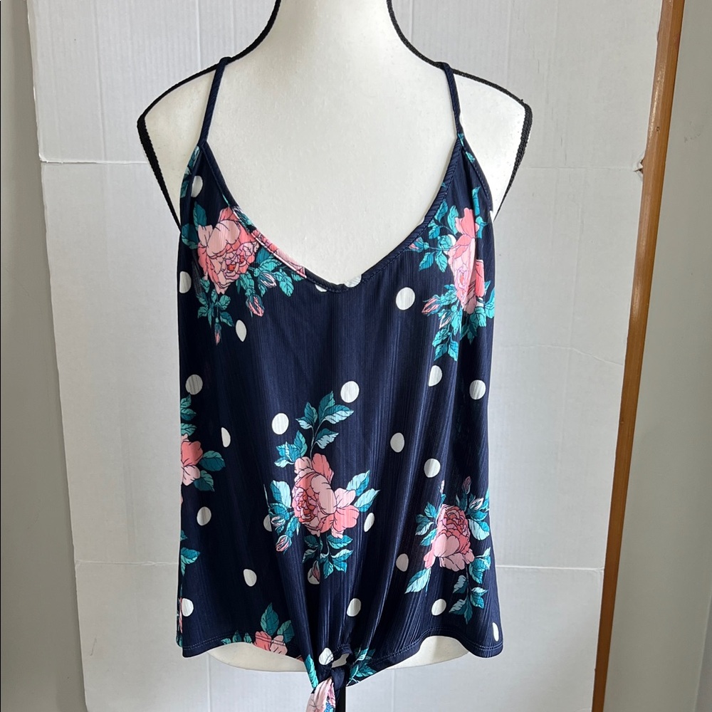 Secret Treasures Floral Polka Dot PJ top and bottom - Picture 4 of 11